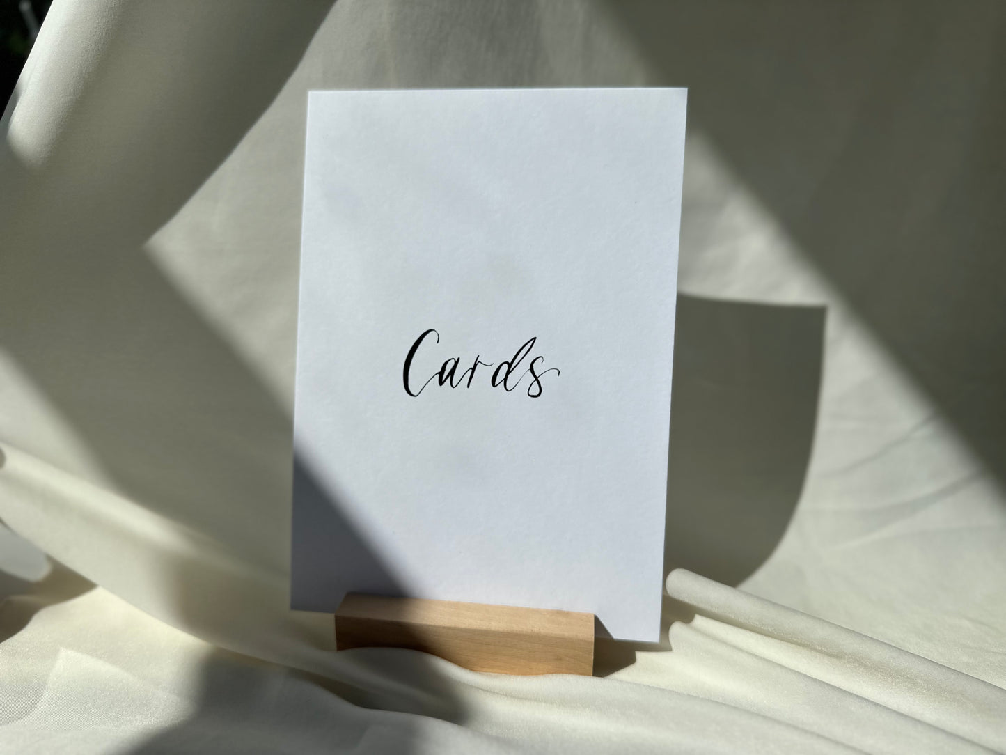 CUSTOM Wedding Sign | Calligraphy Wedding Card Sign, Present Sign, Thank you sign
