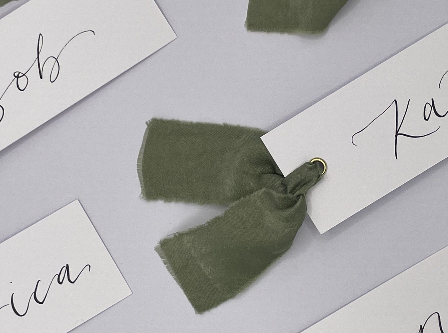Wedding place cards, Table name cards, Wedding name cards, calligraphy place cards, ribbon place cards