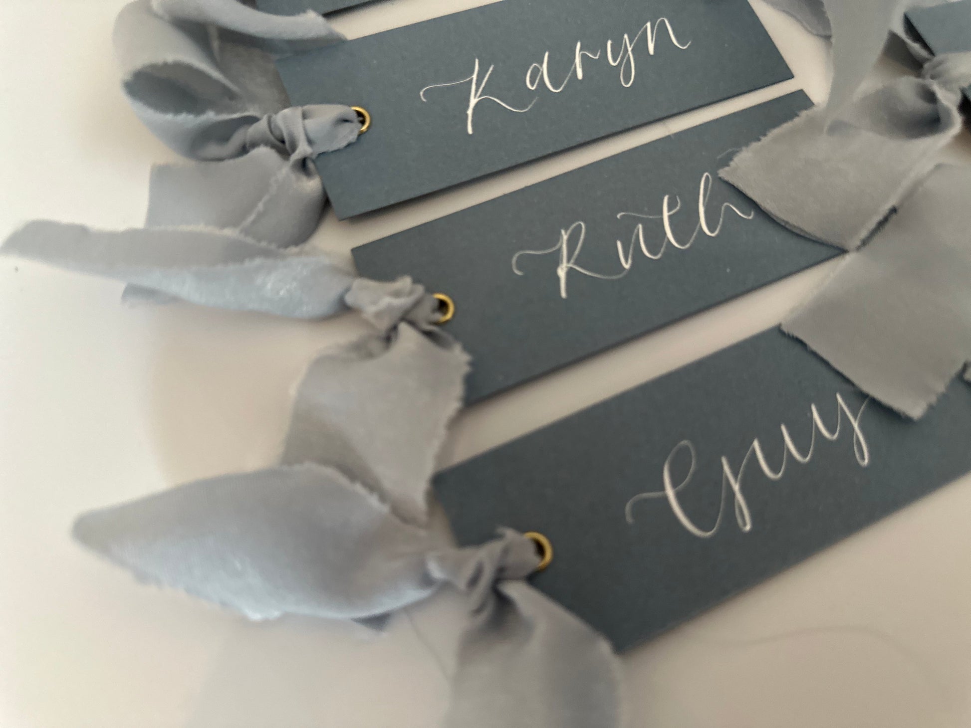 Powder Blue Place Card, Dusty Blue Place Card, Light Blue Place Card, Wedding Place Card, Wedding Place Name