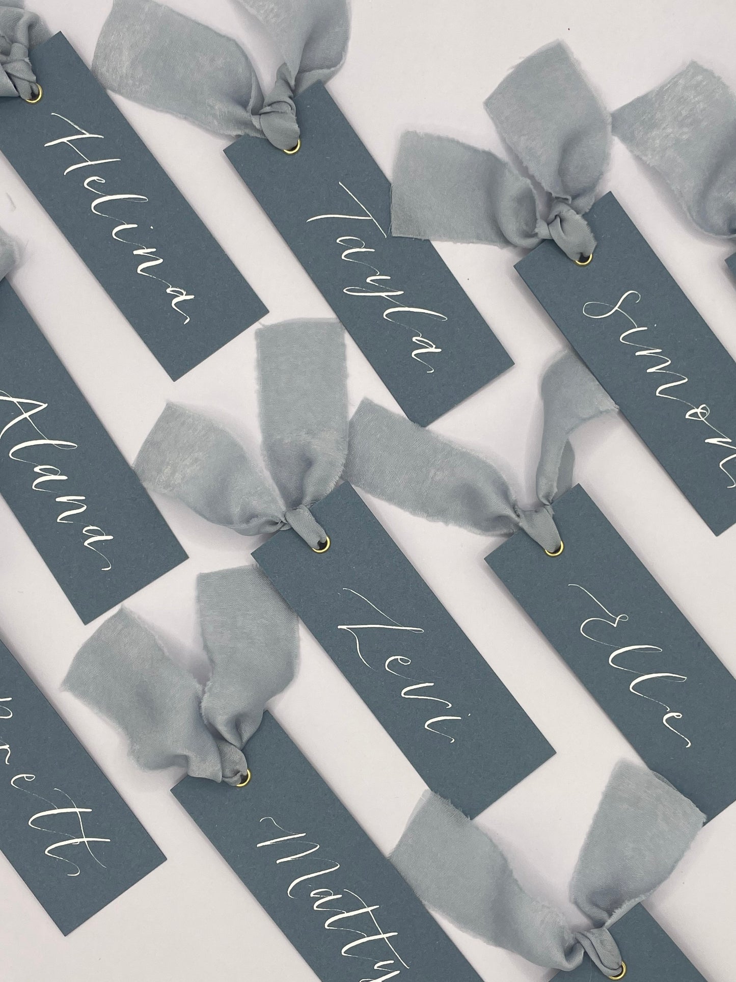 Powder Blue Place Card, Dusty Blue Place Card, Light Blue Place Card, Wedding Place Card, Wedding Place Name