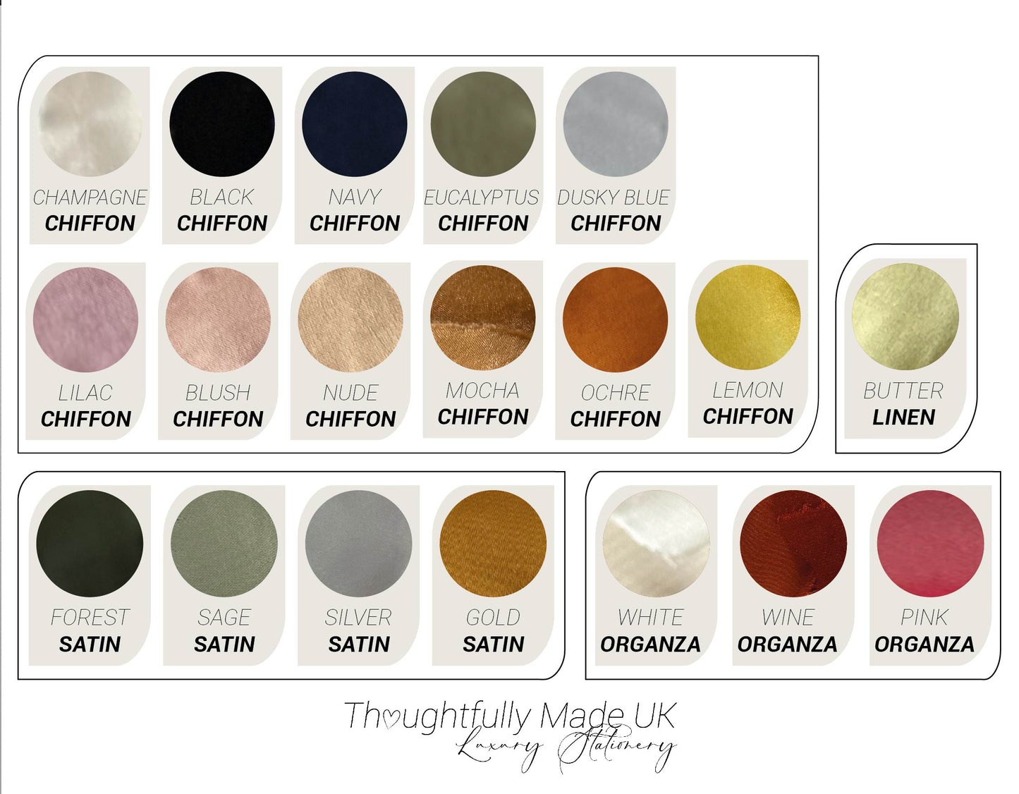 25 BLANK Ribbon Place Card with Eyelet | DIY Wedding Dinner Party Place Card, Write Your Own Place Setting | Sage Green Navy Blush Blue Nude