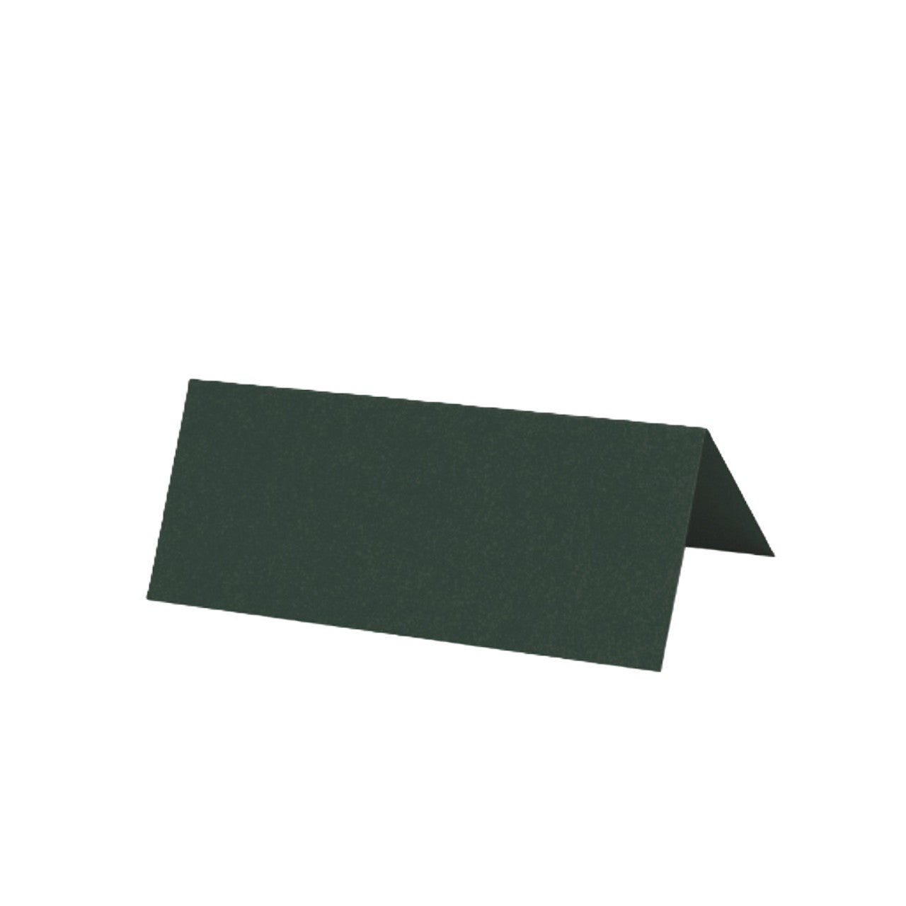 Forest Tented Wedding Place Cards | Dark Green Calligraphy Place Cards