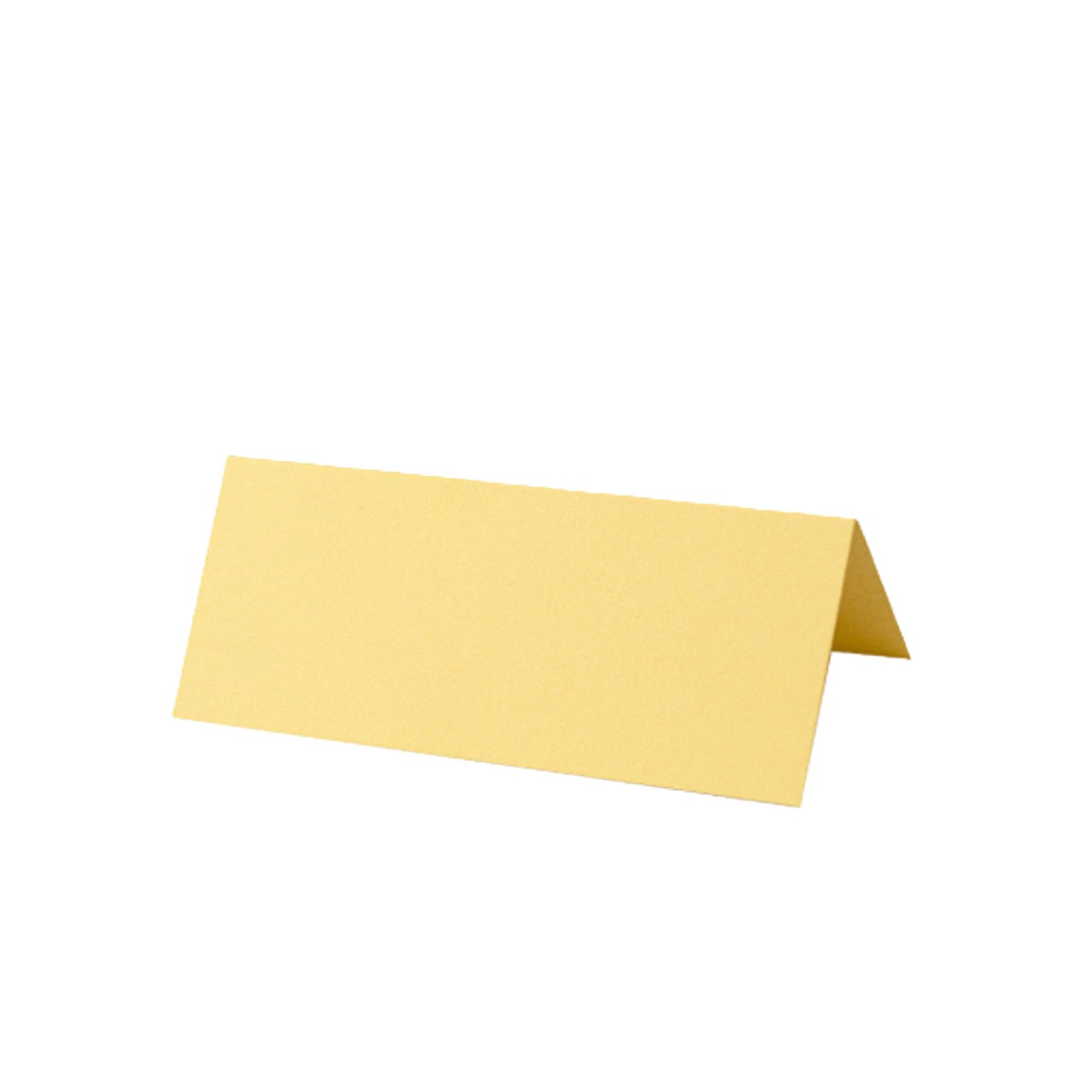 Lemon Tented Wedding Place Cards | Yellow Calligraphy Place Cards