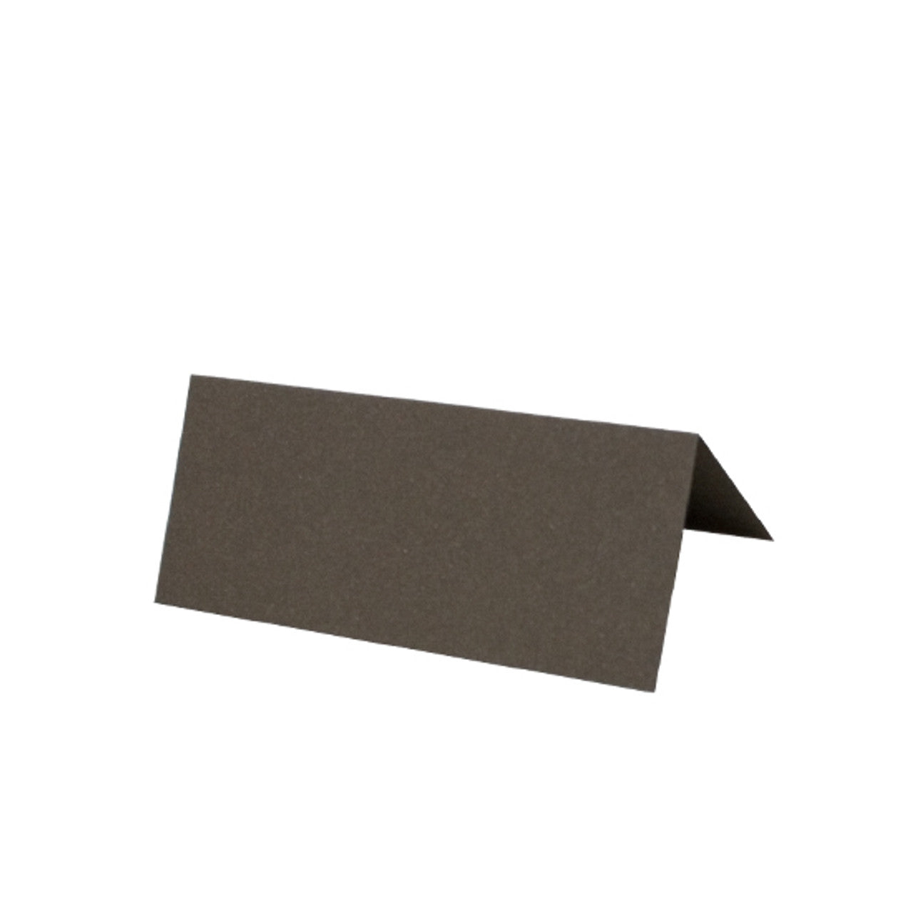 Chocolate Tented Wedding Place Cards | Dark Brown Calligraphy Place Cards