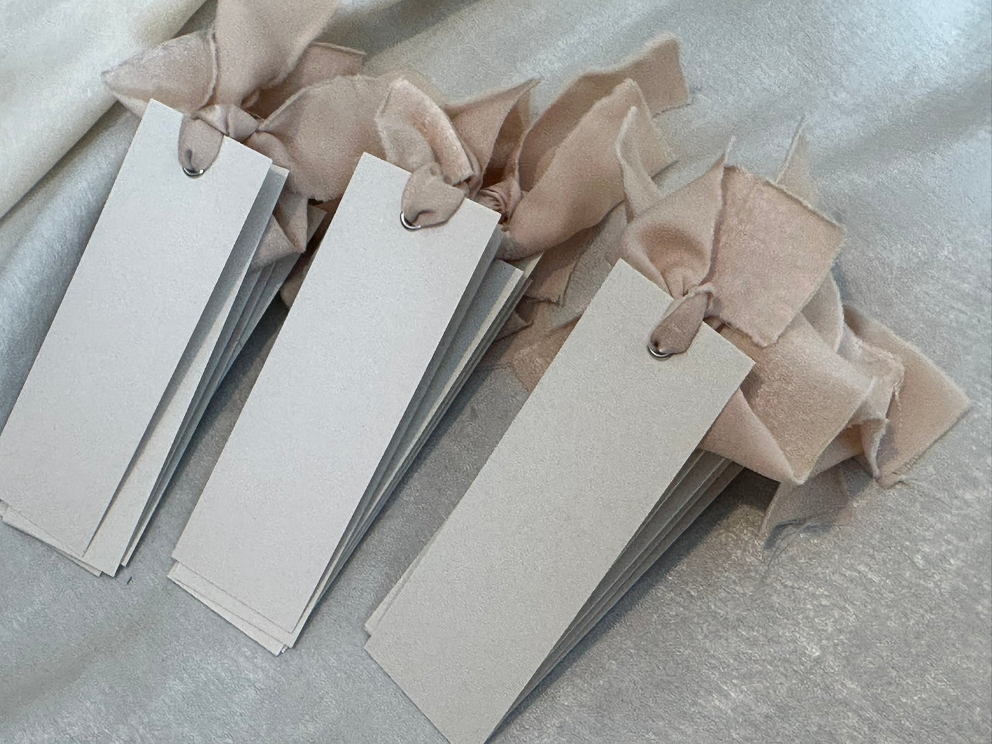 25 BLANK NUDE Chiffon Ribbon Place Card with Eyelet | DIY Wedding Dinner Party Place Card, Write Your Own Place Setting | Green Wedding Baby Shower (Copy)