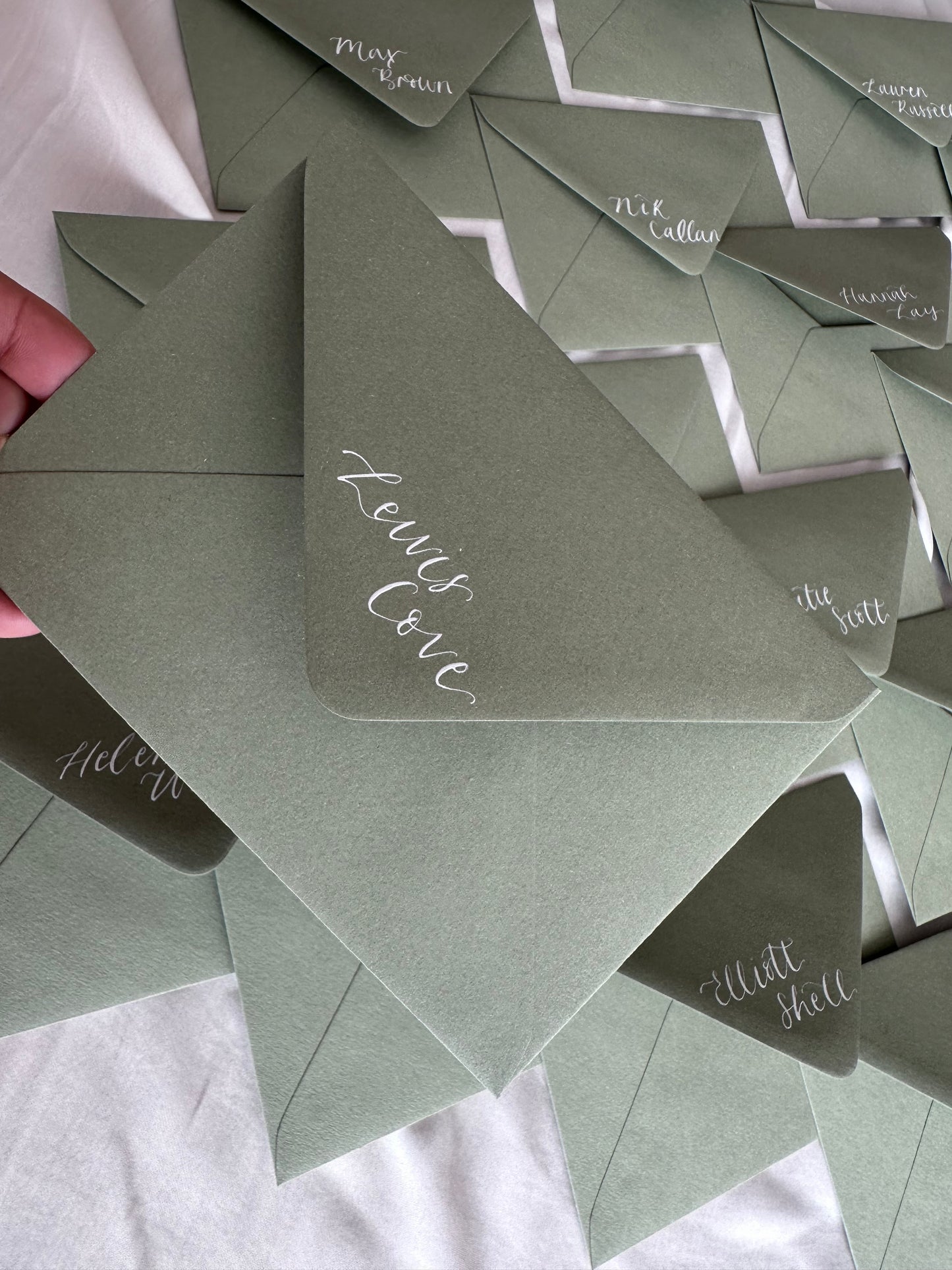 Calligraphy C6 Envelopes | Matte Coloured Envelope with Hand Written Calligraphy Name