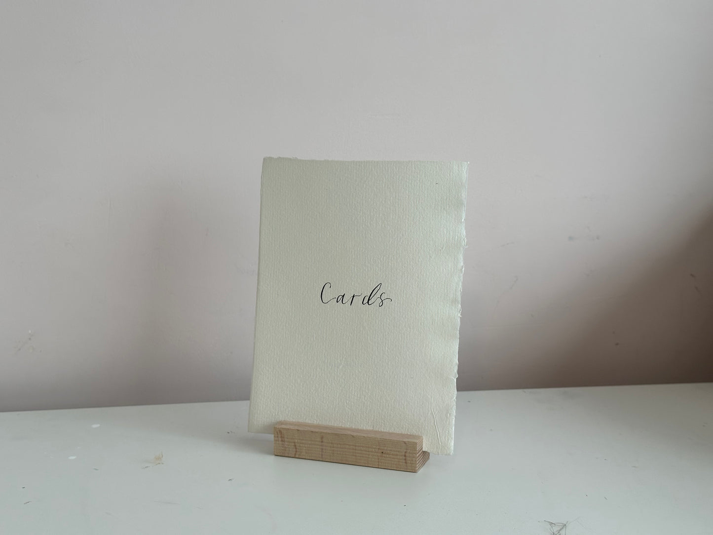 CUSTOM HANDMADE PAPER Calligraphy Wedding Sign | A5 A6 A7 Calligraphy Wedding Card Sign, Present Sign, Thank you sign