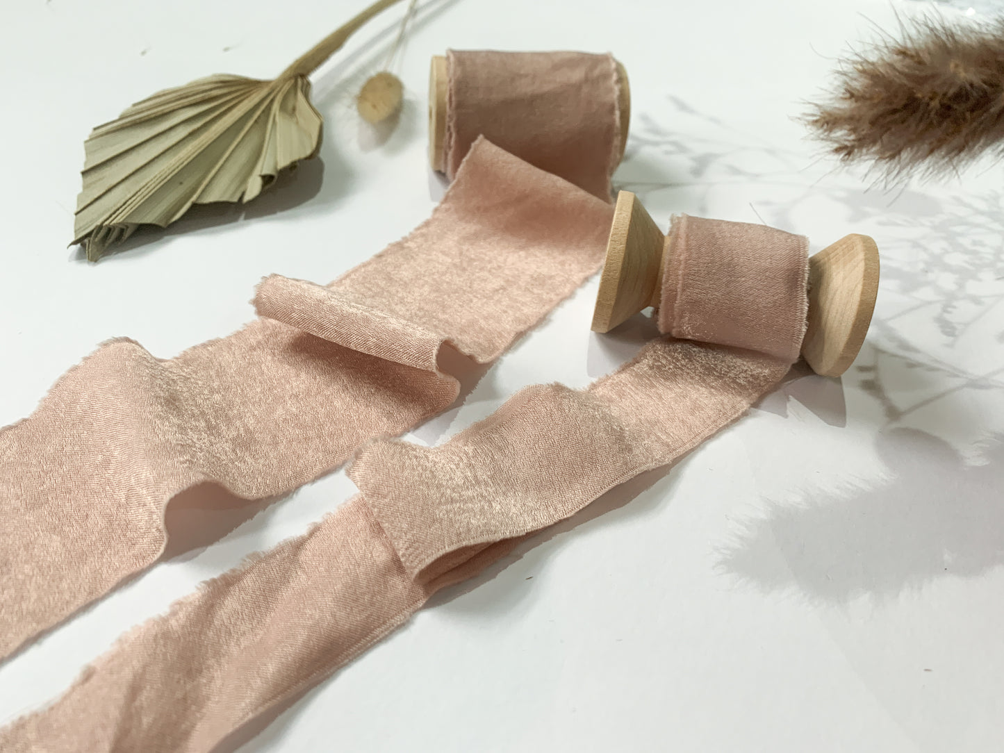 Wedding Silk Ribbon Wedding Satin Ribbon Raw Edge Ribbon Hand Torn Ribbon Place Card Ribbon Silky Ribbon Sandwashed Ribbon Blush Ribbon Pink Ribbon Nude Ribbon Bouquet Ribbon Wedding Bouquet Chiffon Ribbon