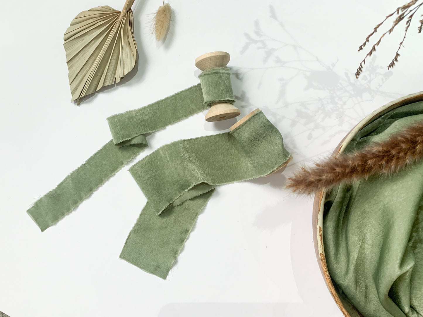 Wedding Silk Ribbon Wedding Satin Ribbon Raw Edge Ribbon Hand Torn Ribbon Place Card Ribbon Silky Ribbon Sandwashed Ribbon Eucalyptus Ribbon Green Ribbon Sage Ribbon Bouquet Ribbon Wedding Bouquet Chiffon Ribbon