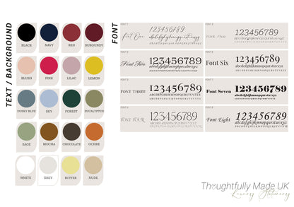 Wedding Table Plan | Printed Seating Chart | A1 A2 A3 Personalised Wedding Seat Sign