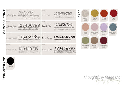 Handwritten Calligraphy Guest Name/Title Menu | A5 Personalised Printed Wedding Menu