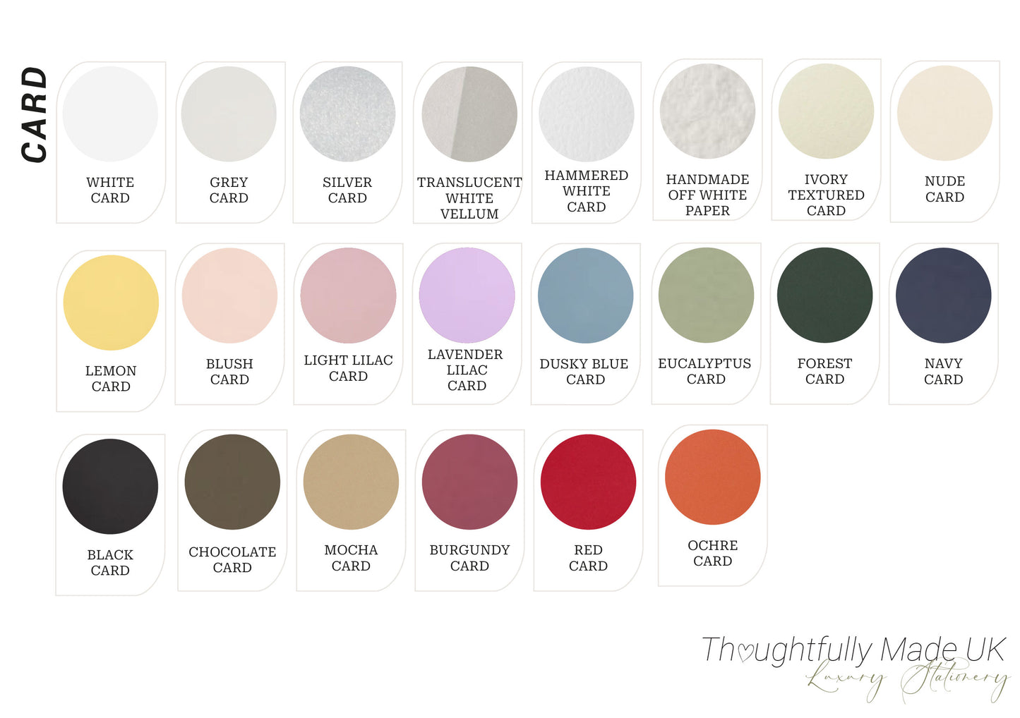 Wedding Stationery Card & Ribbon Sample Pack | Try Before You Order