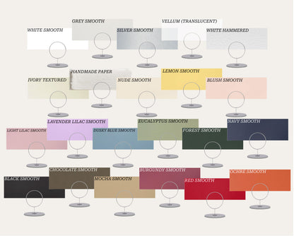 Color swatch chart with various color names and corresponding shades.