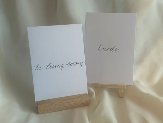 CUSTOM Wedding Sign | Calligraphy Wedding Card Sign, Present Sign, Thank you sign