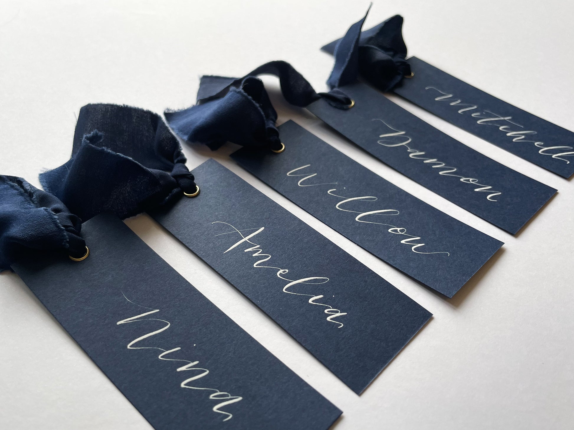 Navy Place Card, Dark Blue Place Card, Royal Blue Place Card, Wedding Place Name, Wedding Place Card
