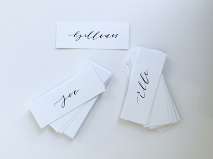 Wedding place cards, Table name cards, Wedding name cards, calligraphy place cards