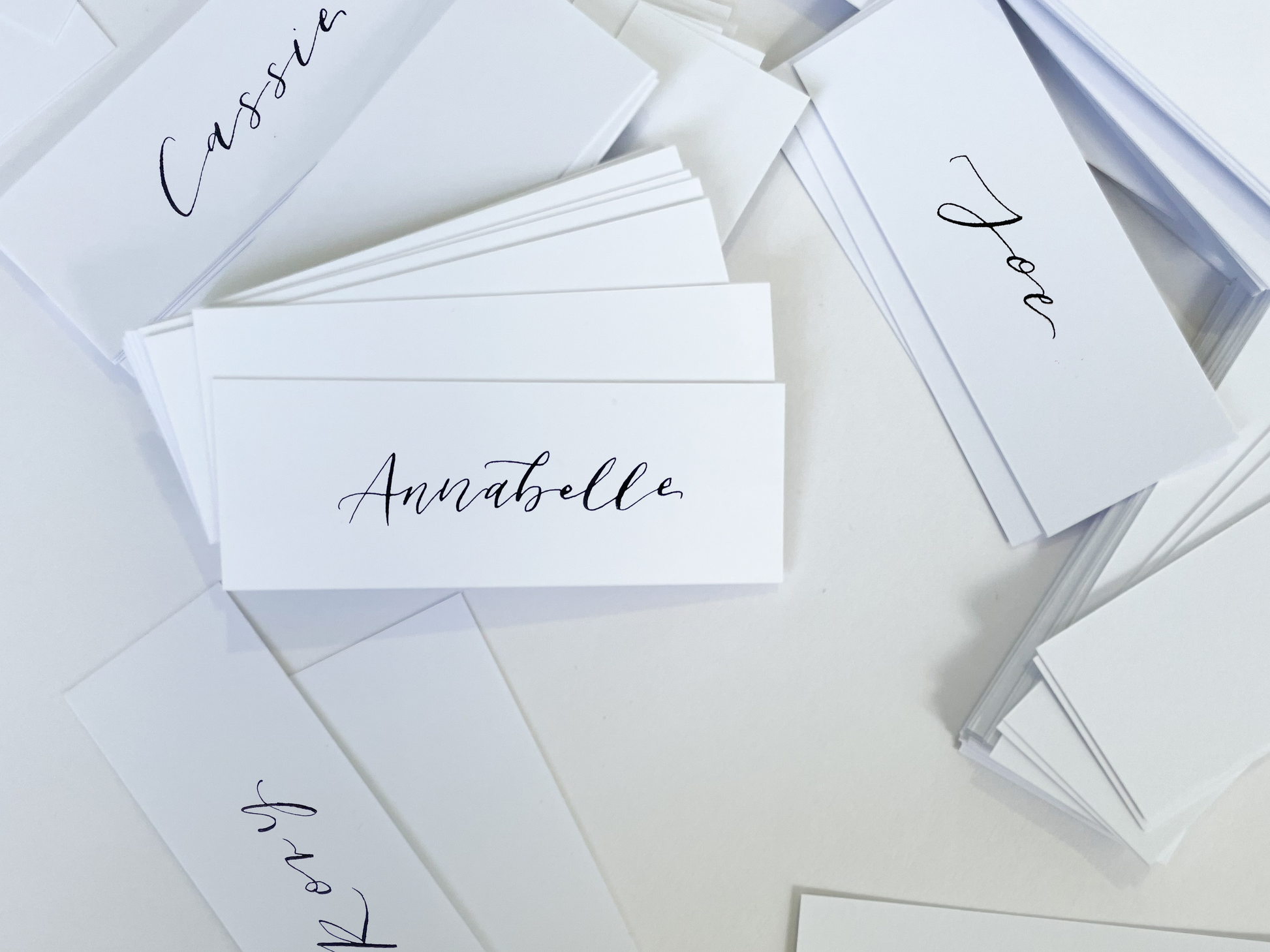 Wedding place cards, Table name cards, Wedding name cards, calligraphy place cards