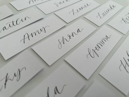 Wedding place cards, Table name cards, Wedding name cards, calligraphy place cards