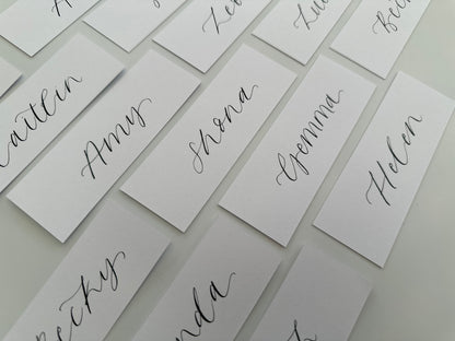 Wedding place cards, Table name cards, Wedding name cards, calligraphy place cards