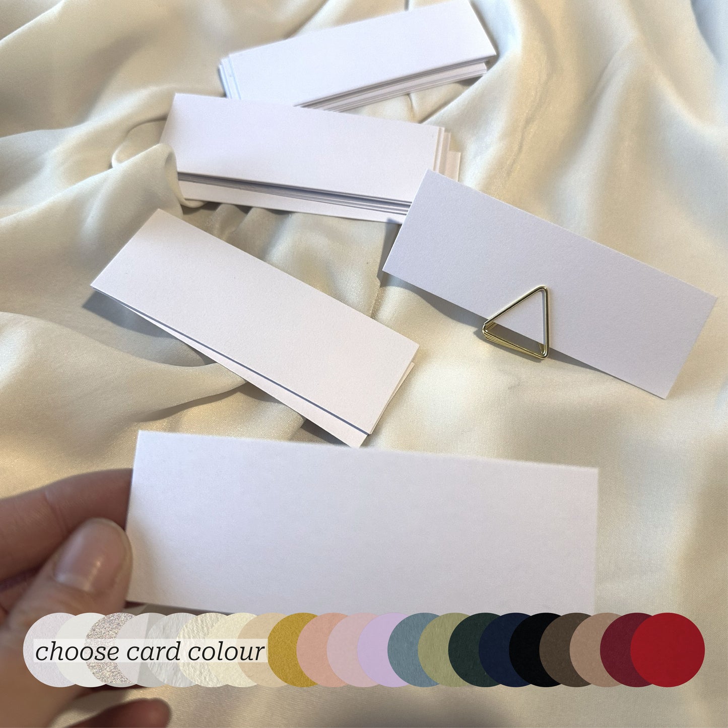 25 BLANK Custom Card Flat Place Card | DIY Wedding Place Name Card