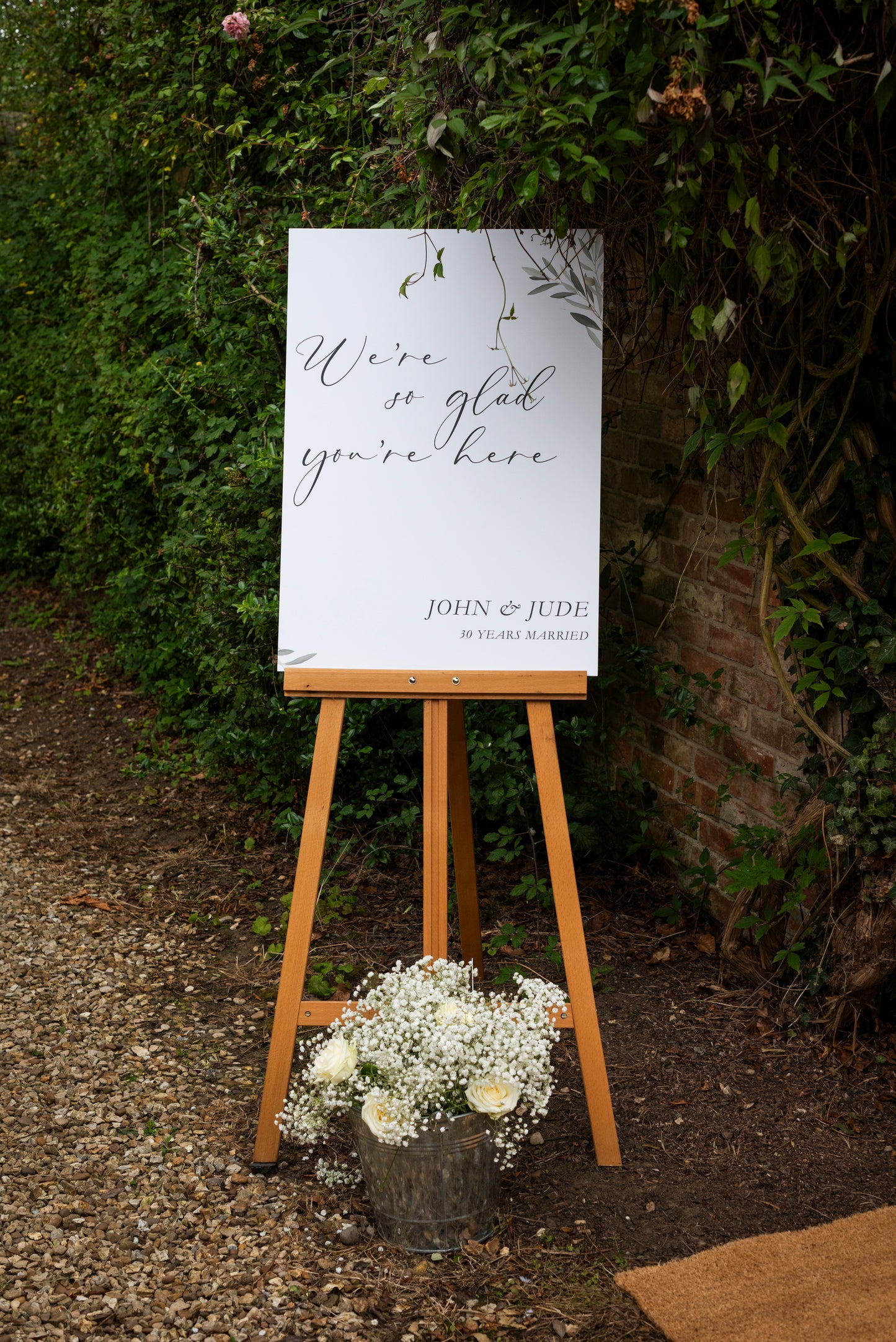 Wedding Welcome Sign | Printed Welcome Sign | A1 A2 A3 Personalised Wedding Sign