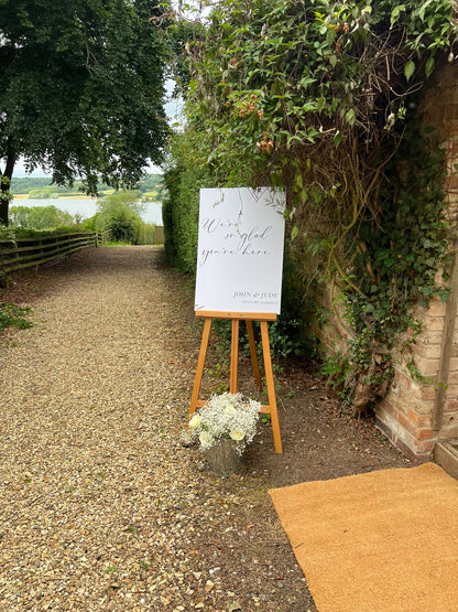 Wedding Welcome Sign | Printed Welcome Sign | A1 A2 A3 Personalised Wedding Sign
