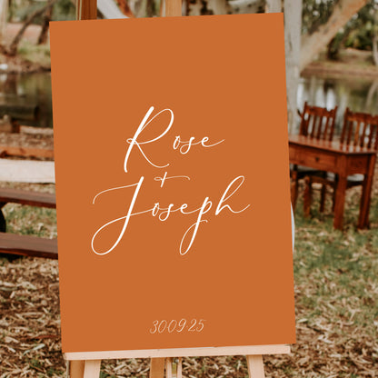 Wedding Welcome Sign | Personalised Printed Sign A1 A2 A3