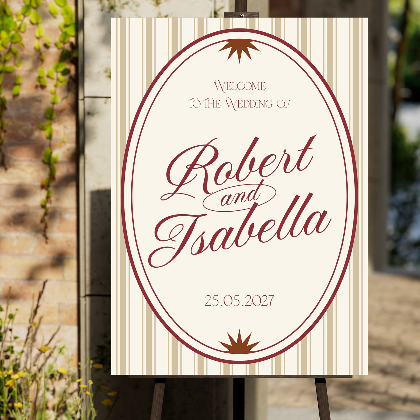 Wedding Welcome Sign | Personalised Printed Sign A1 A2 A3