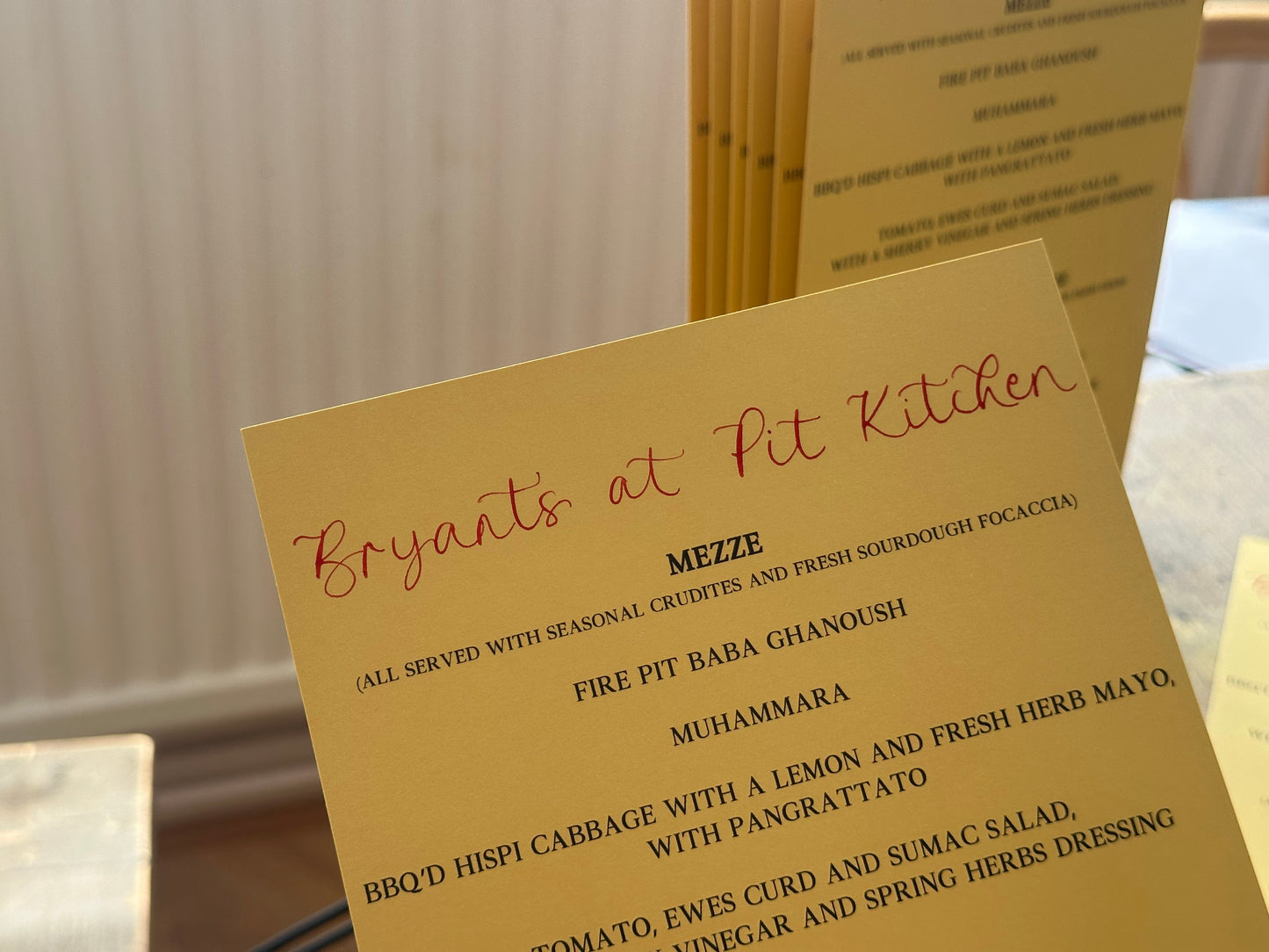 Handwritten Calligraphy Guest Name/Title Menu | A5 Personalised Printed Wedding Menu