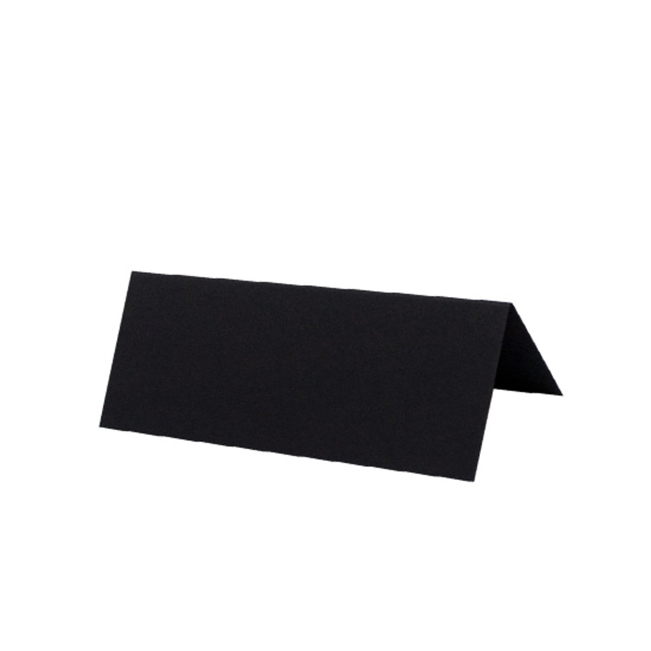 BLACK Calligraphy Tented Place Name Card | Calligraphy Wedding Place Name Card | Folded Place Card