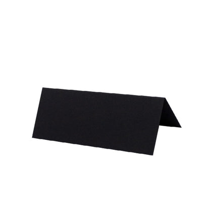 BLACK Calligraphy Tented Place Name Card | Calligraphy Wedding Place Name Card | Folded Place Card