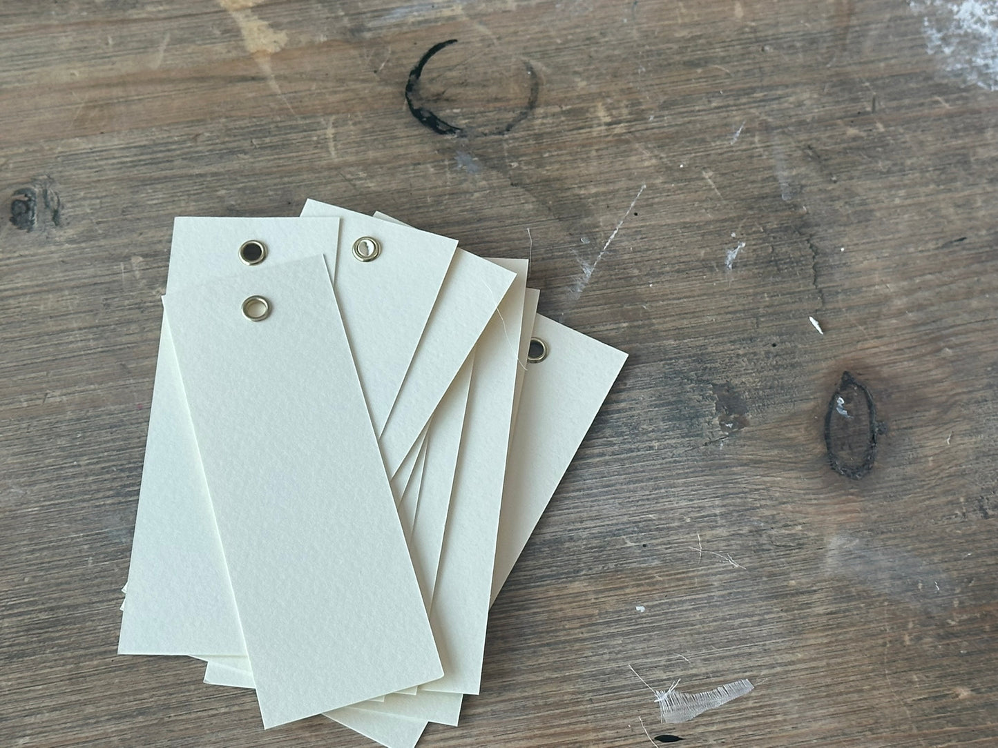 25 BLANK IVORY Place Card with or without Eyelet | DIY Wedding Dinner Party Place Card, Write Your Own Place Setting | DIY Add Own Ribbon Calligraphy Wedding Place Name Card