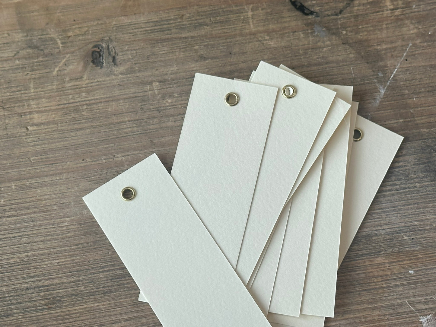 25 BLANK IVORY Place Card with or without Eyelet | DIY Wedding Dinner Party Place Card, Write Your Own Place Setting | DIY Add Own Ribbon Calligraphy Wedding Place Name Card