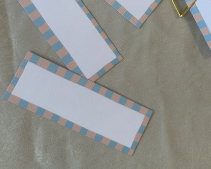 25 BLANK Colourful Contrast Stripe Place Card | DIY Wedding Dinner Party Place Card, Write Your Own Place Setting | DIY Fun Striped Rainbow Maximalist Wedding Place Name Card