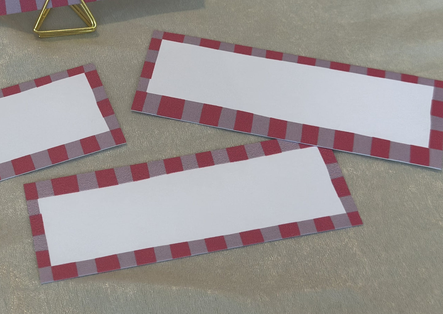 25 BLANK Colourful Contrast Stripe Place Card | DIY Wedding Dinner Party Place Card, Write Your Own Place Setting | DIY Fun Striped Rainbow Maximalist Wedding Place Name Card