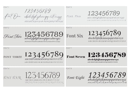 Ribbon Handmade Paper Printed Note Card | A7 Wedding Personalised Sign Card | Custom Thank You Note Card | Gold or Silver Info Note