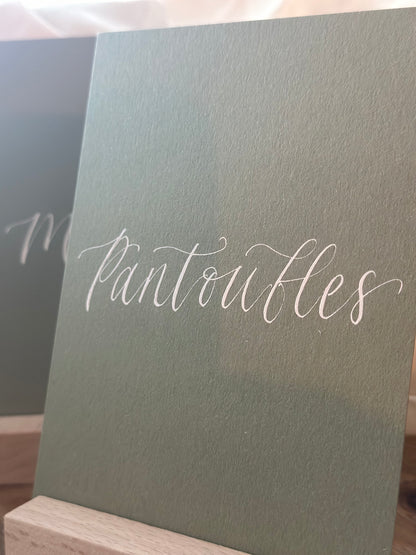 Table Name Wedding Sign | Calligraphy Wedding Card Sign, Table Sign, Wedding Table sign