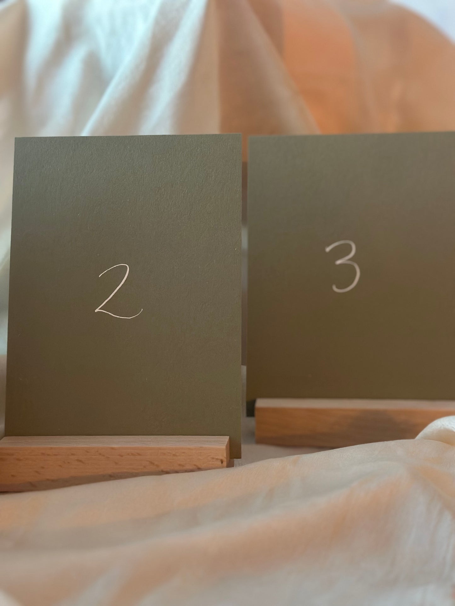 Table Number Wedding Sign | Calligraphy Wedding Card Sign, Table Sign, Wedding Table sign