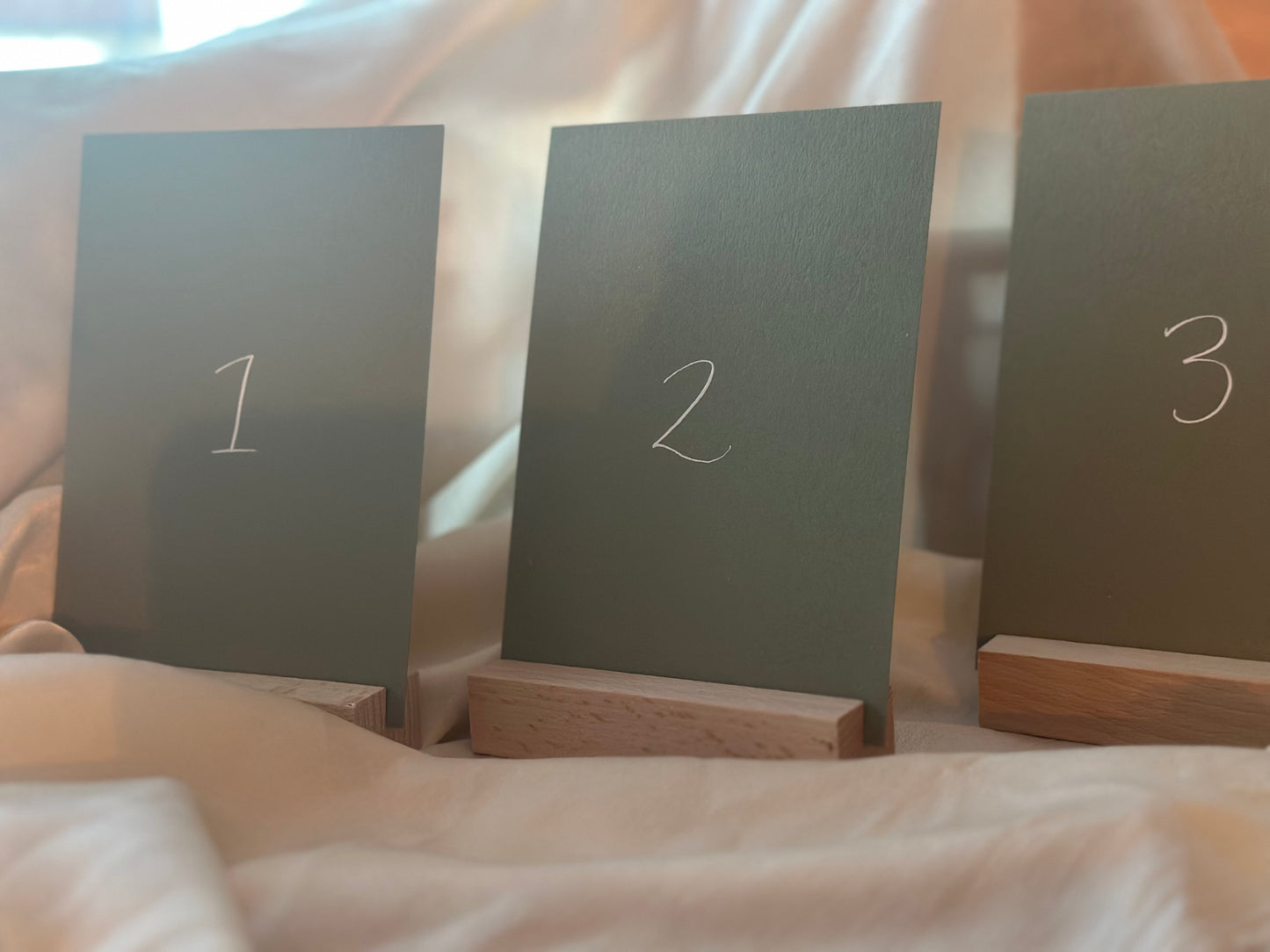 Table Number Wedding Sign | Calligraphy Wedding Card Sign, Table Sign, Wedding Table sign