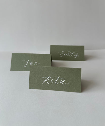 green colour place card, eco-friendly place cards, sustainable place card, green-themed seating cards, natural place card, green hue name tags, earthy place cards, environmentally friendly place cards, green shade escort cards, green-toned table cards