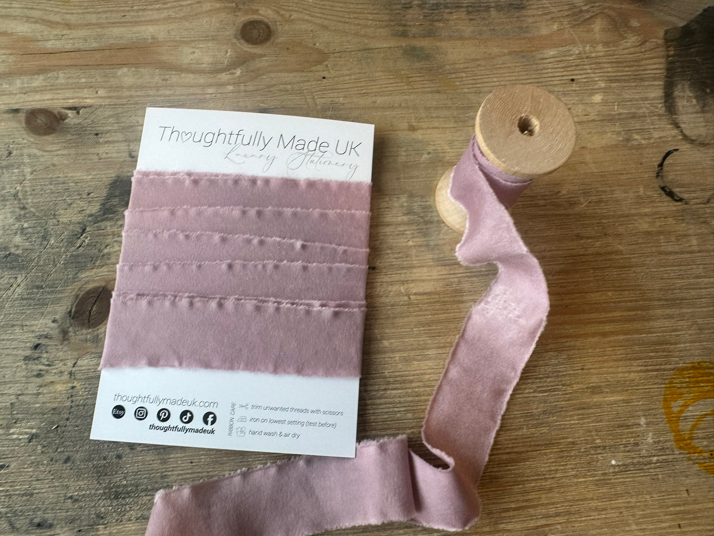 Lilac Chiffon Bouquet & Styling Ribbon | Frayed Edge Wedding Ribbon