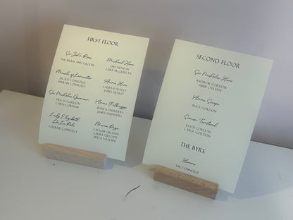 Custom Printed Wedding Sign | Personalised Info Sign / In Loving Memory A4 A5 A6 A7 Sign