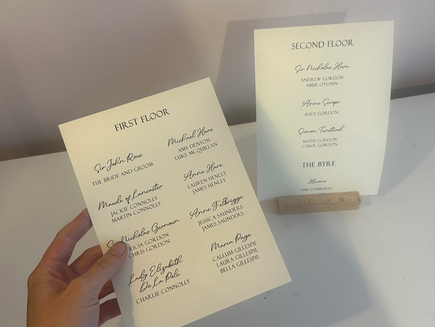 Custom Printed Wedding Sign | Personalised Info Sign / In Loving Memory A4 A5 A6 A7 Sign