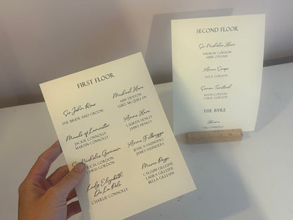 Custom Printed Wedding Sign | Personalised Info Sign / In Loving Memory A4 A5 A6 A7 Sign