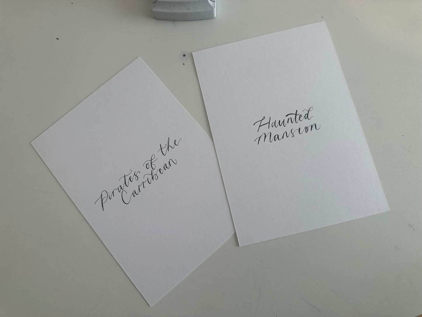 Neutral Custom Calligraphy Table Name & Number  | Personalised Wedding A4 A5 A6 Sign