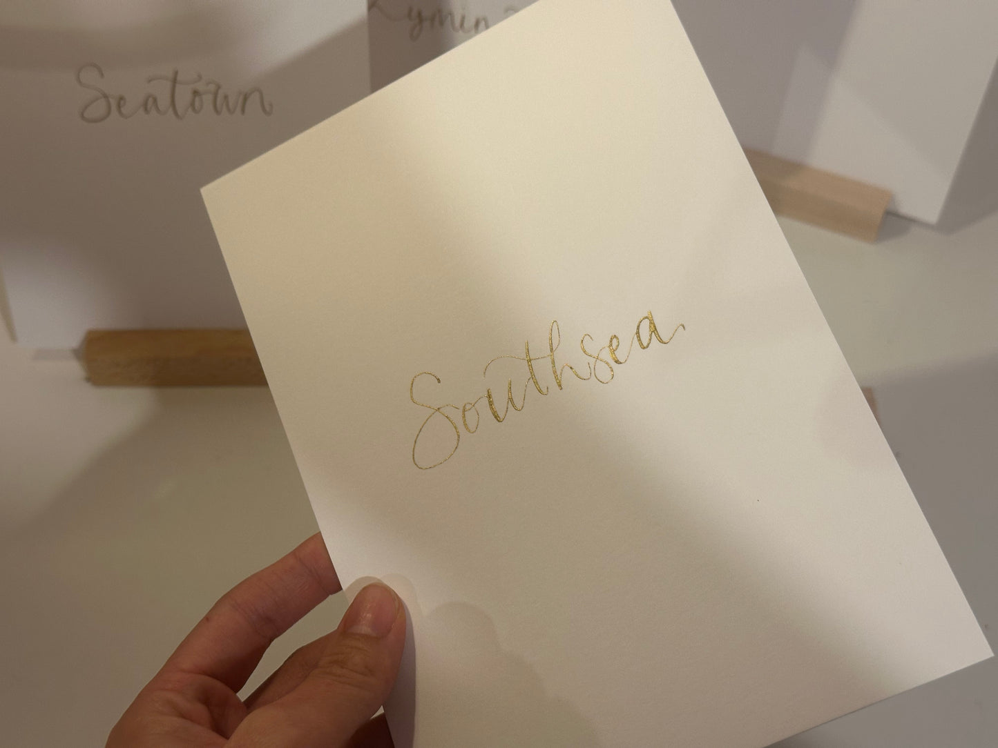 Neutral Custom Calligraphy Table Name & Number  | Personalised Wedding A4 A5 A6 Sign