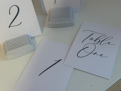 Custom Printed Table Name & Number  | Personalised Wedding A4 A5 A6 Sign
