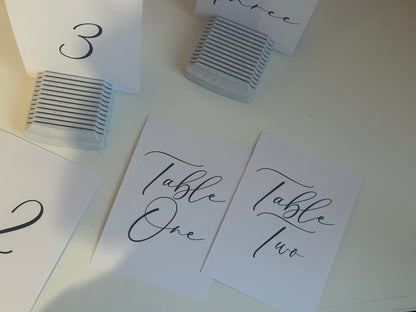 Custom Printed Table Name & Number  | Personalised Wedding A4 A5 A6 Sign