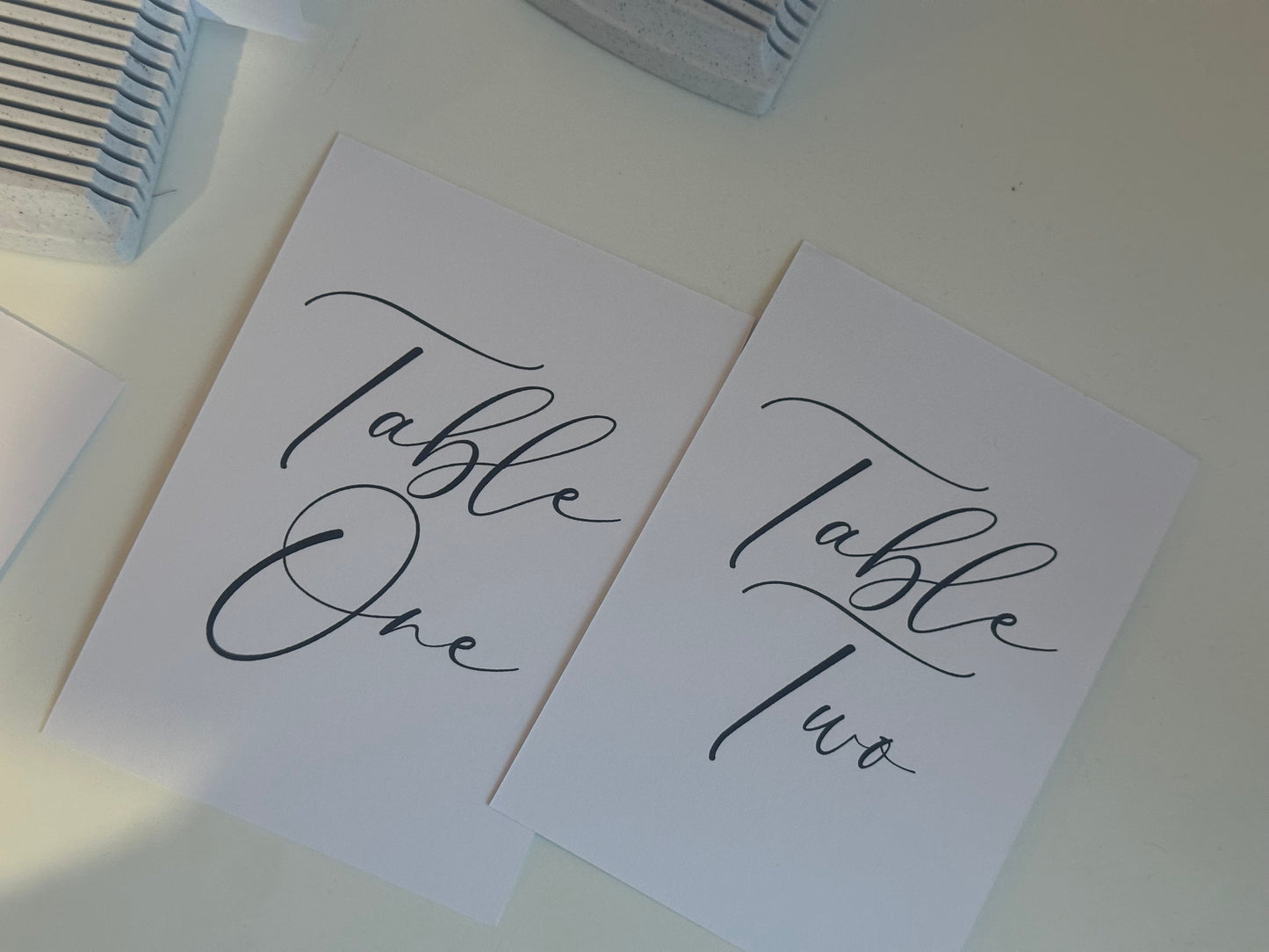 Custom Printed Table Name & Number  | Personalised Wedding A4 A5 A6 Sign