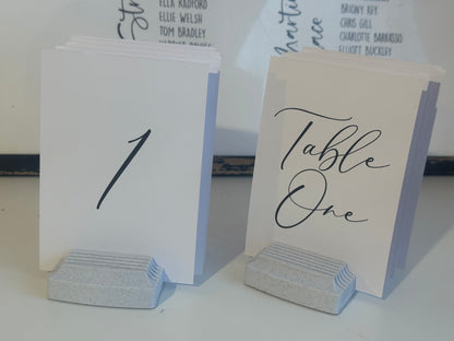 Custom Printed Table Name & Number  | Personalised Wedding A4 A5 A6 Sign